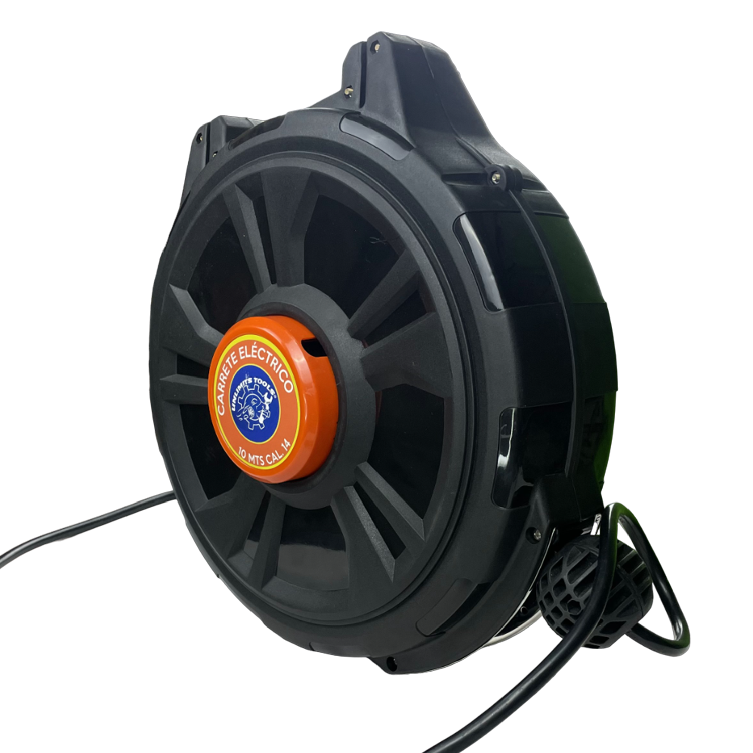 Cable Para Luz Calibre 14 AWG Carrete Retráctil 10mts