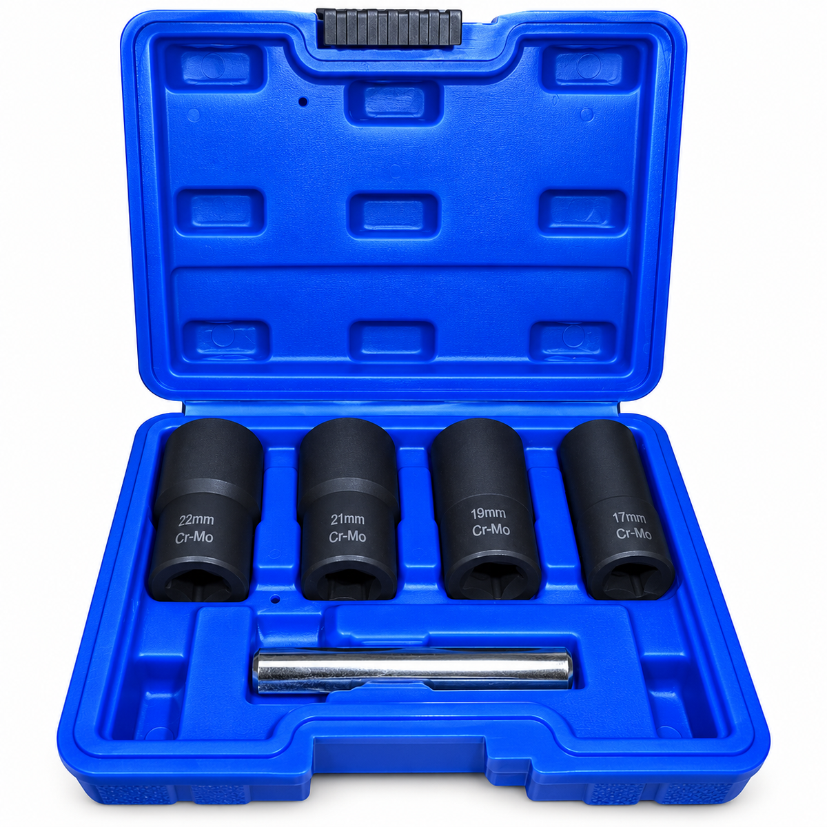 Kit Extractor Birlos Barridos 4 Piezas 17, 19, 21, y 22 MM