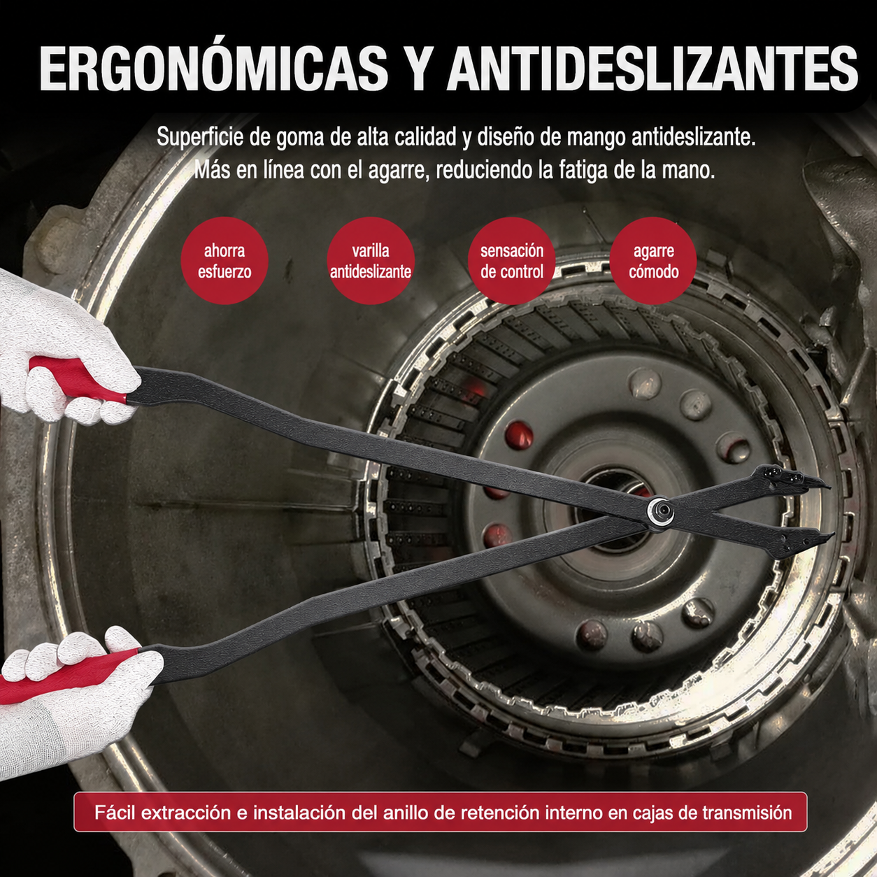 Pinzas Largas Para Seguros Omega 66 cm Para Transmisiones GM 5L40–6L90