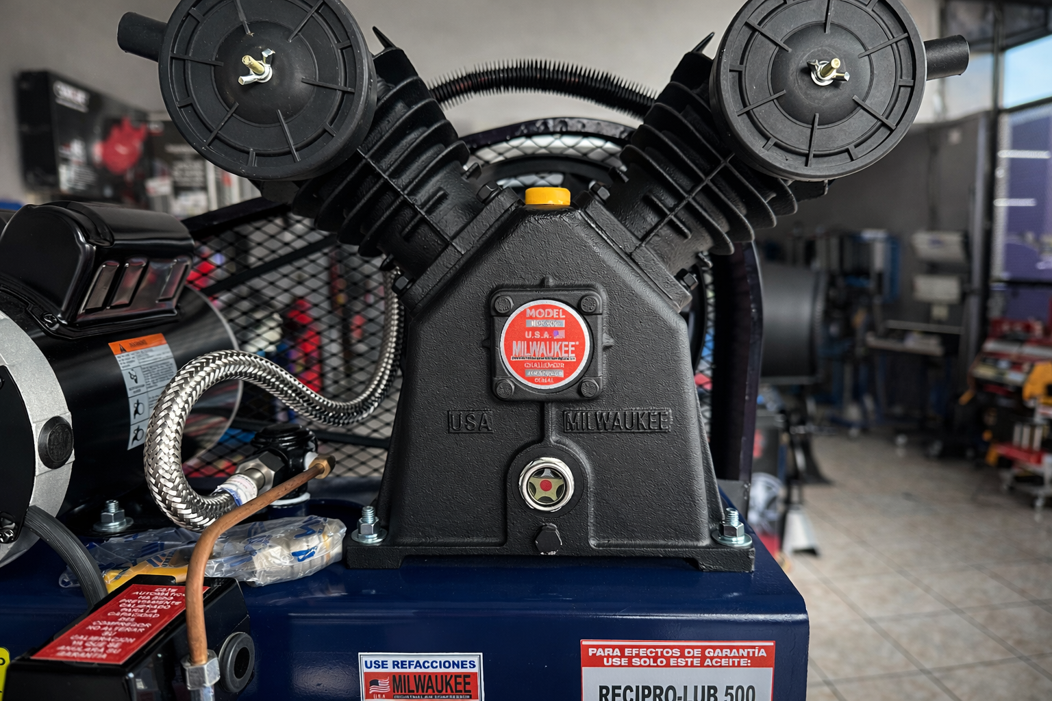 Compresor Industrial De Aire 3HP 235L Vertical 110/220V Monofasico