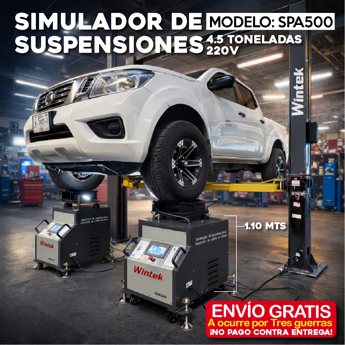 Simulador De Suspensiones SPA500 4.5 Toneladas 220V