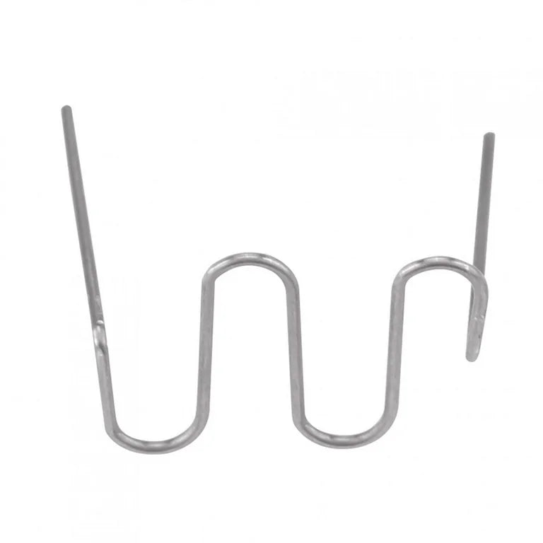 Grapas Para Reparación De Plástico 0.6 y 0.8 mm 100pzs Tipo "W"