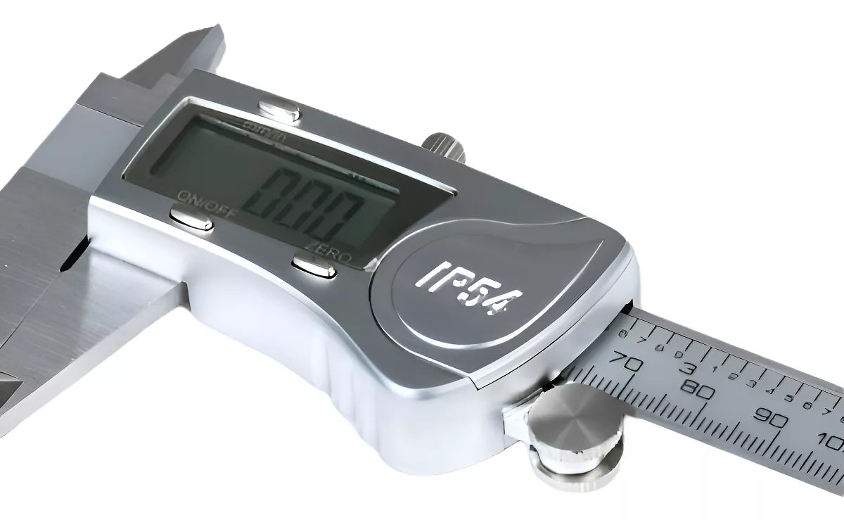 Calibrador Digital Impermeable IP54 Acero Inoxidable MM/IN