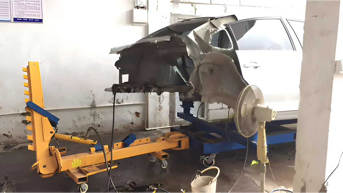 Banco De Enderezado De Chasis Portátil 3 Ton 2.16 M