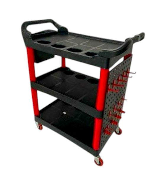 Carrito De Servicio De Plástico Triple Charola