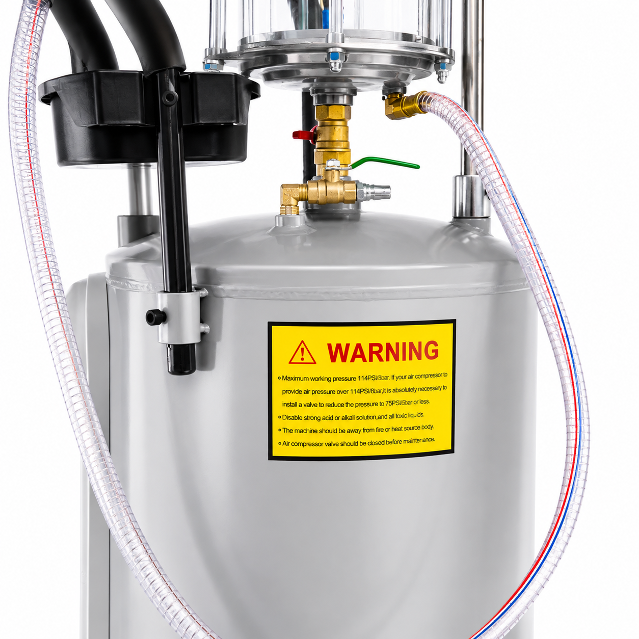 Receptor Extractor De Aceite Usado 80L Con Cámara 10L