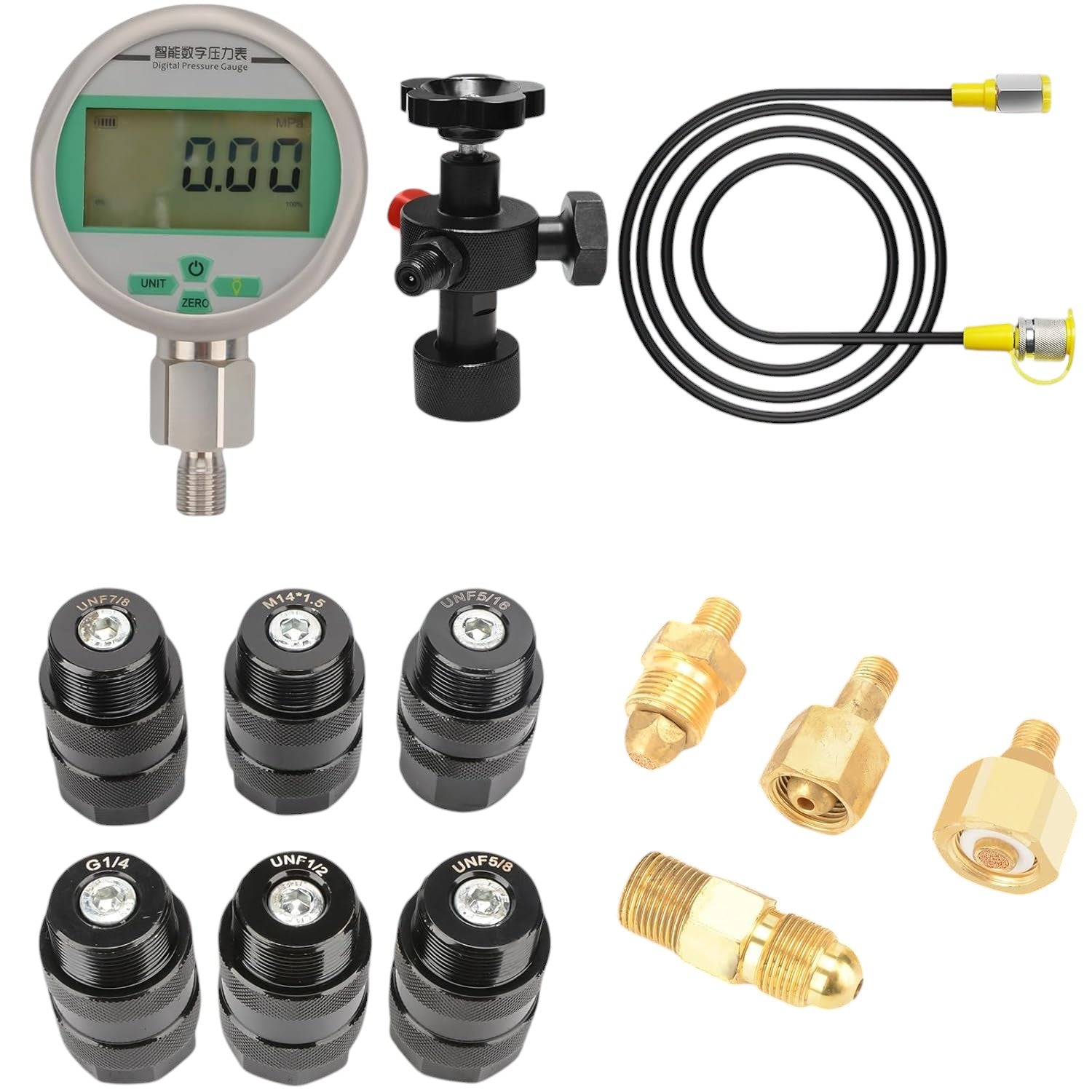 Herramienta Digital Para Prueba De Presión y Carga De Gas Nitrógeno