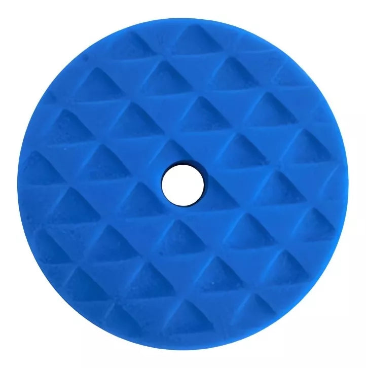 Almohadilla De Esponja Para Pulir Encerar Triángulo Corte Moderado 6" Azul