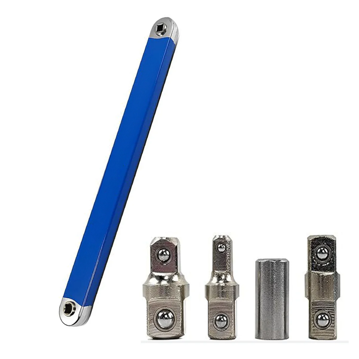 Llave De Extensión De Impacto Con Adaptadores 1/2" 1/4" y 3/8"
