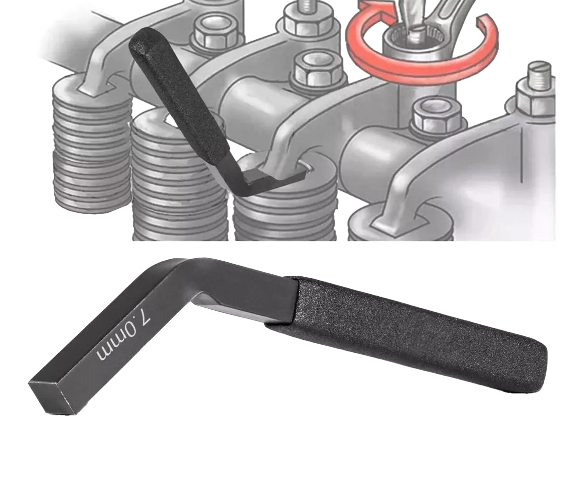 Herramienta Para Ajustar Frenos Cummins ISX De 7MM