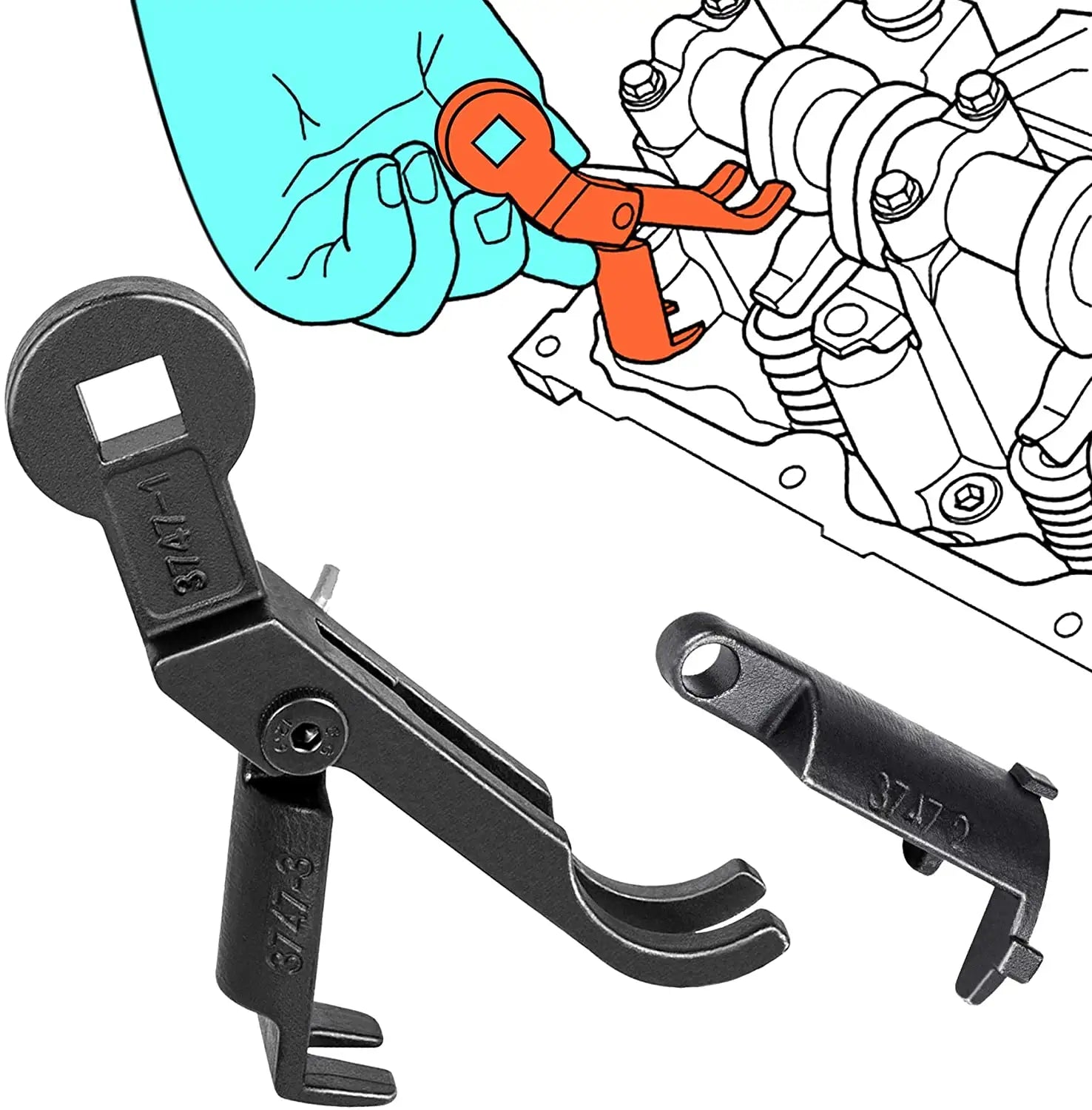 Herramienta Removedor De Balancines Dodge Jeep 3.7 4.7L
