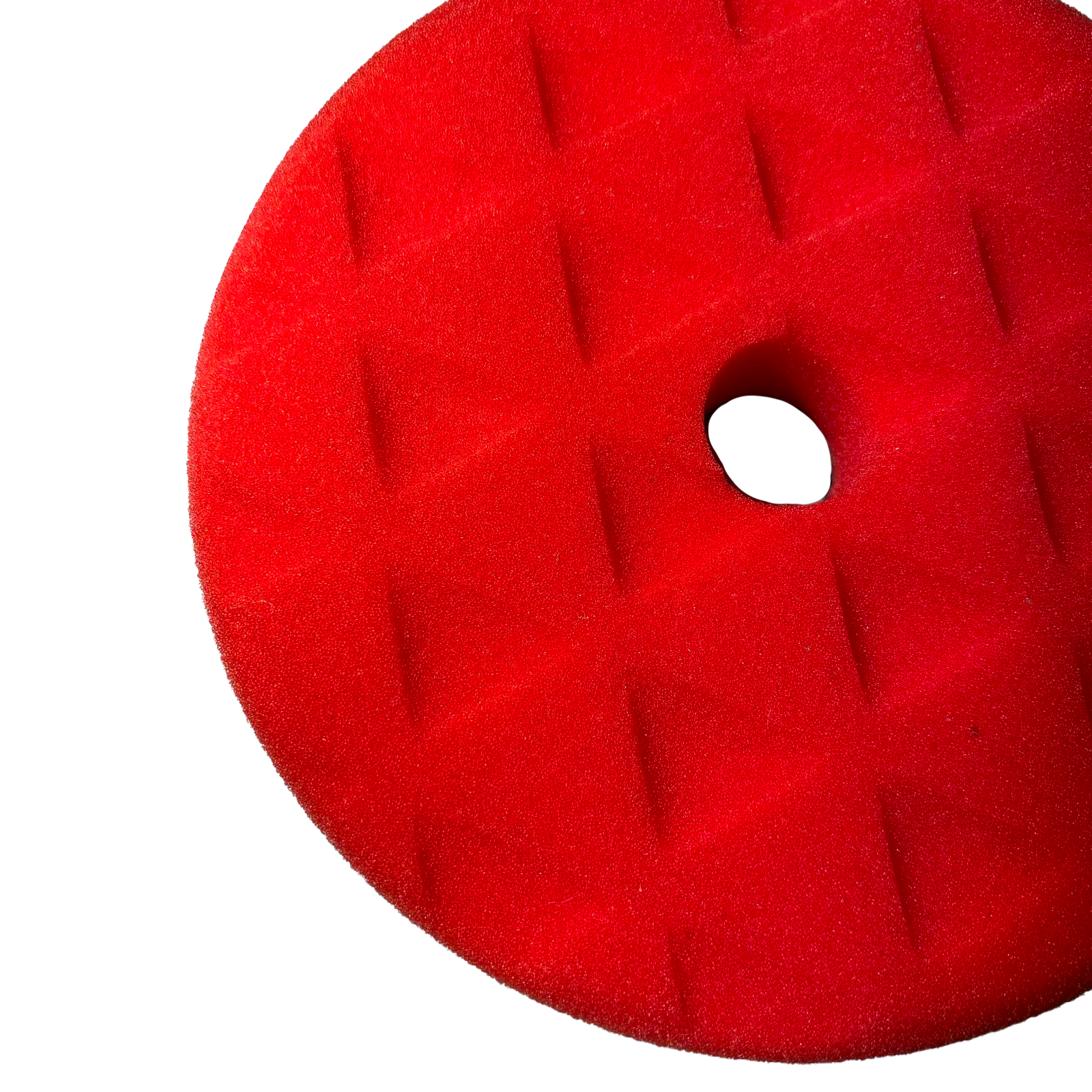 Almohadilla De Esponja Para Pulir Encerar Triángulo Corte Suave 5" Rojo