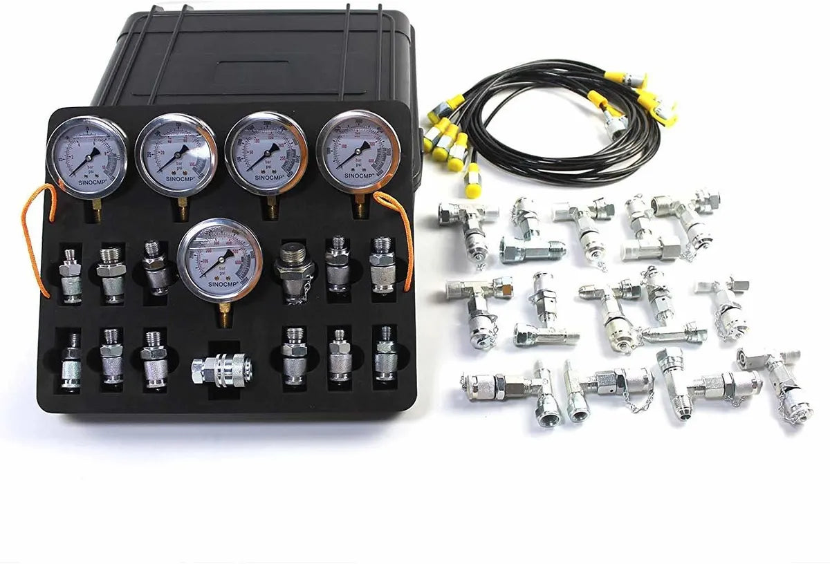 Kit De Prueba De Presión Hidráulica Para Maquinaria Pesada 10-600 Bar