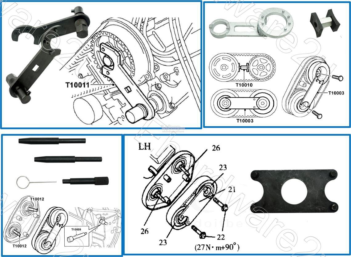 Herramienta Para Sincronizar Motores Rover MG Land Rover V6 2.0 y 2.5