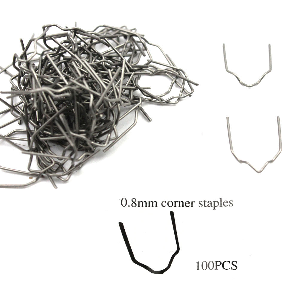 Grapas Para Reparación De Plástico 0.6 y 0.8 mm 100pzs Tipo "V"