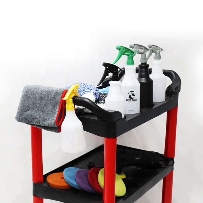 Carrito De Servicio De Plástico Triple Charola