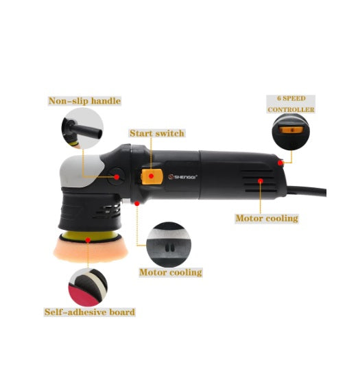 Pulidora GL601 Plato 3" 500W Excentricidad 12MM 2000-5500rpm