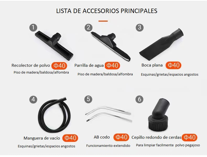 Aspiradora Industrial Tanque 70 Litros 2 Motores Luz 110 V