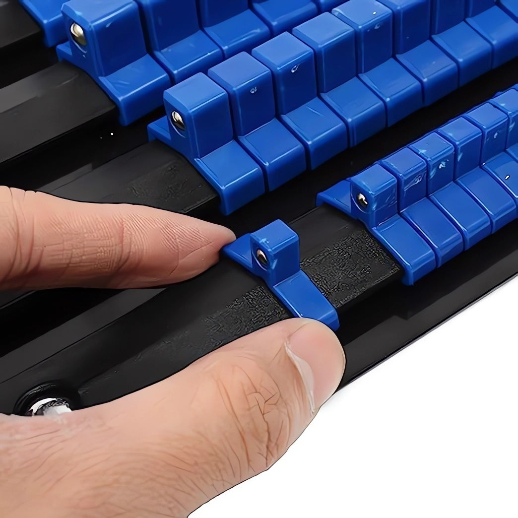 Organizador De Dados 1/4" 3/8" 1/2" Metal y Plástico