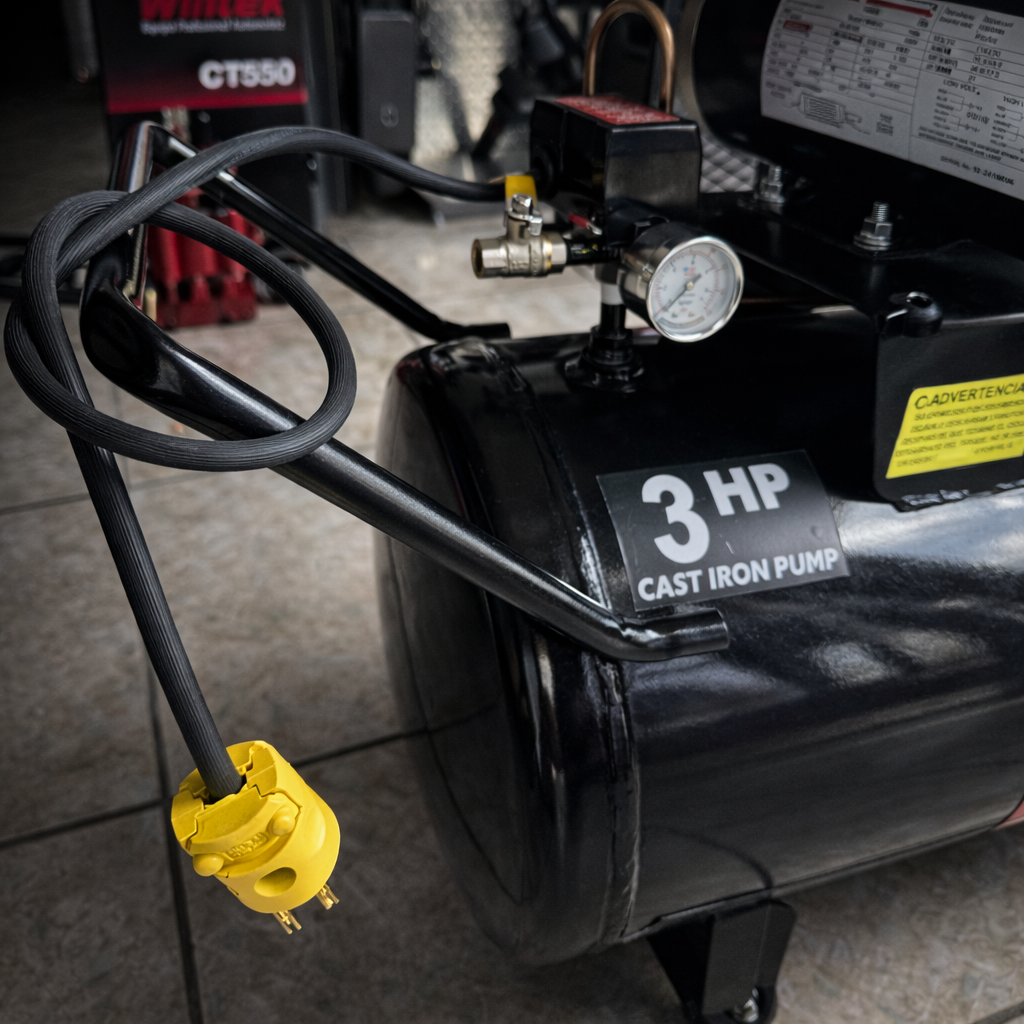 Compresor De Aire 3HP 108L Horizontal 110V