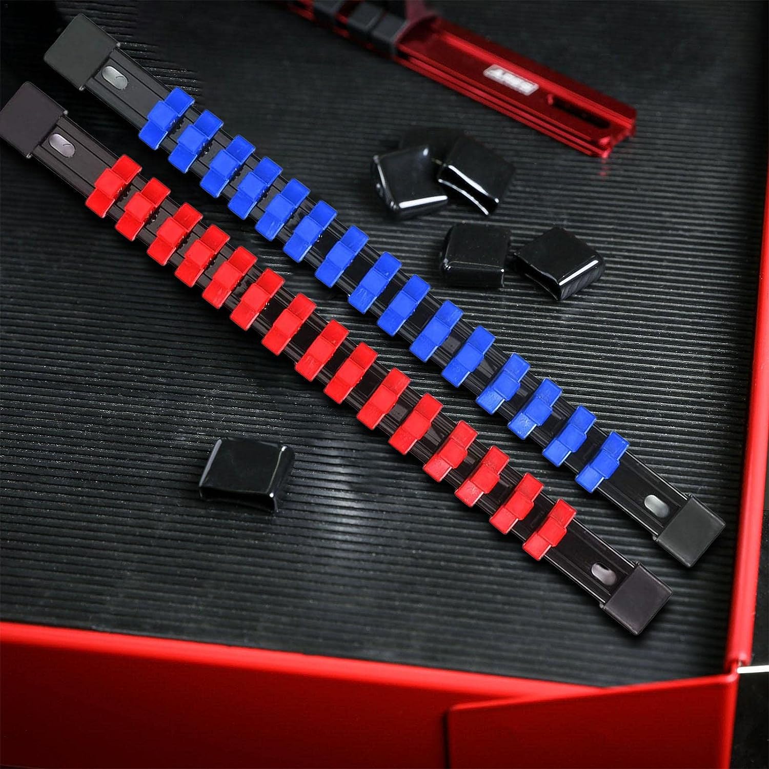 Set De 6 Rieles Para Organizar Dados 1/4" 3/8" 1/2"