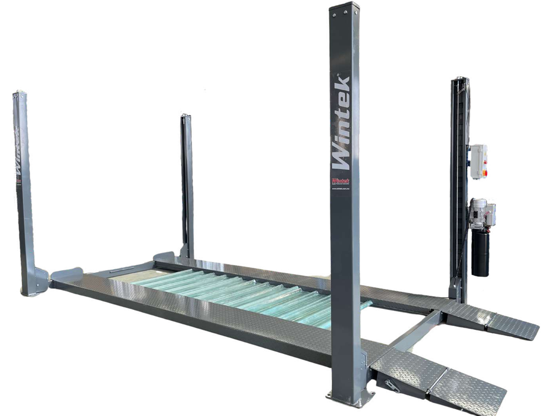 Rampa 4 Postes Estacionamiento 8000 LB Control Eléctrico WRPREK408-E