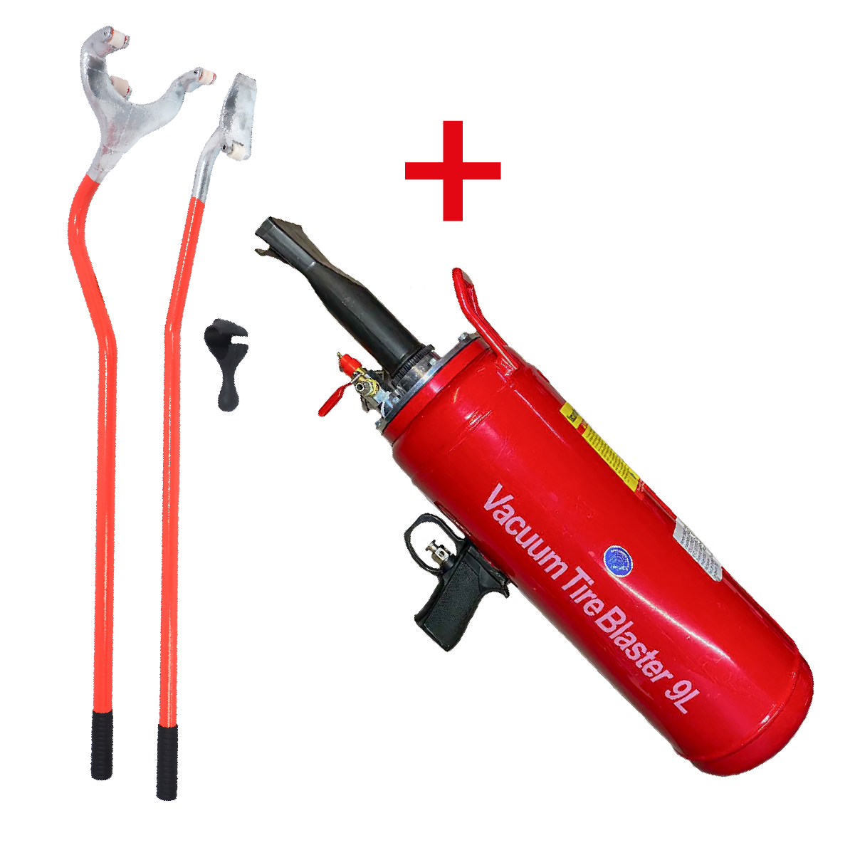 ¡Oferta en Kit ! Barras Desmonta-llantas De Camión + Bazooka Inflador 9L De Aluminio