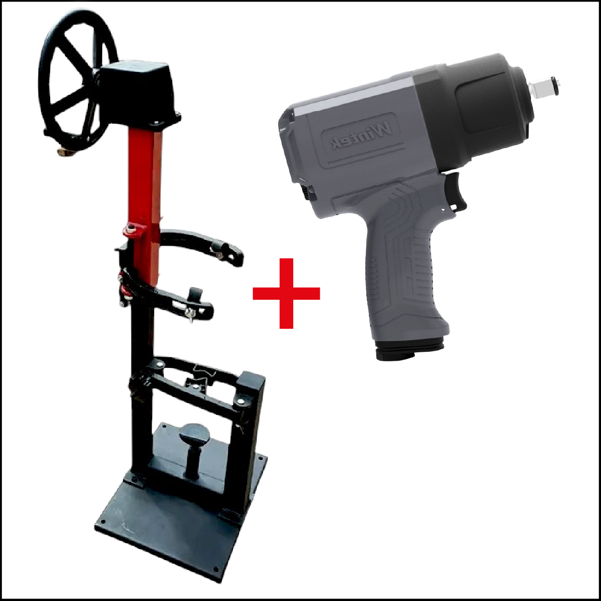 Kit Opresor Manual De Resortes Con Manivela +  Llave de Impacto 1/2" (630 LB/PIE)