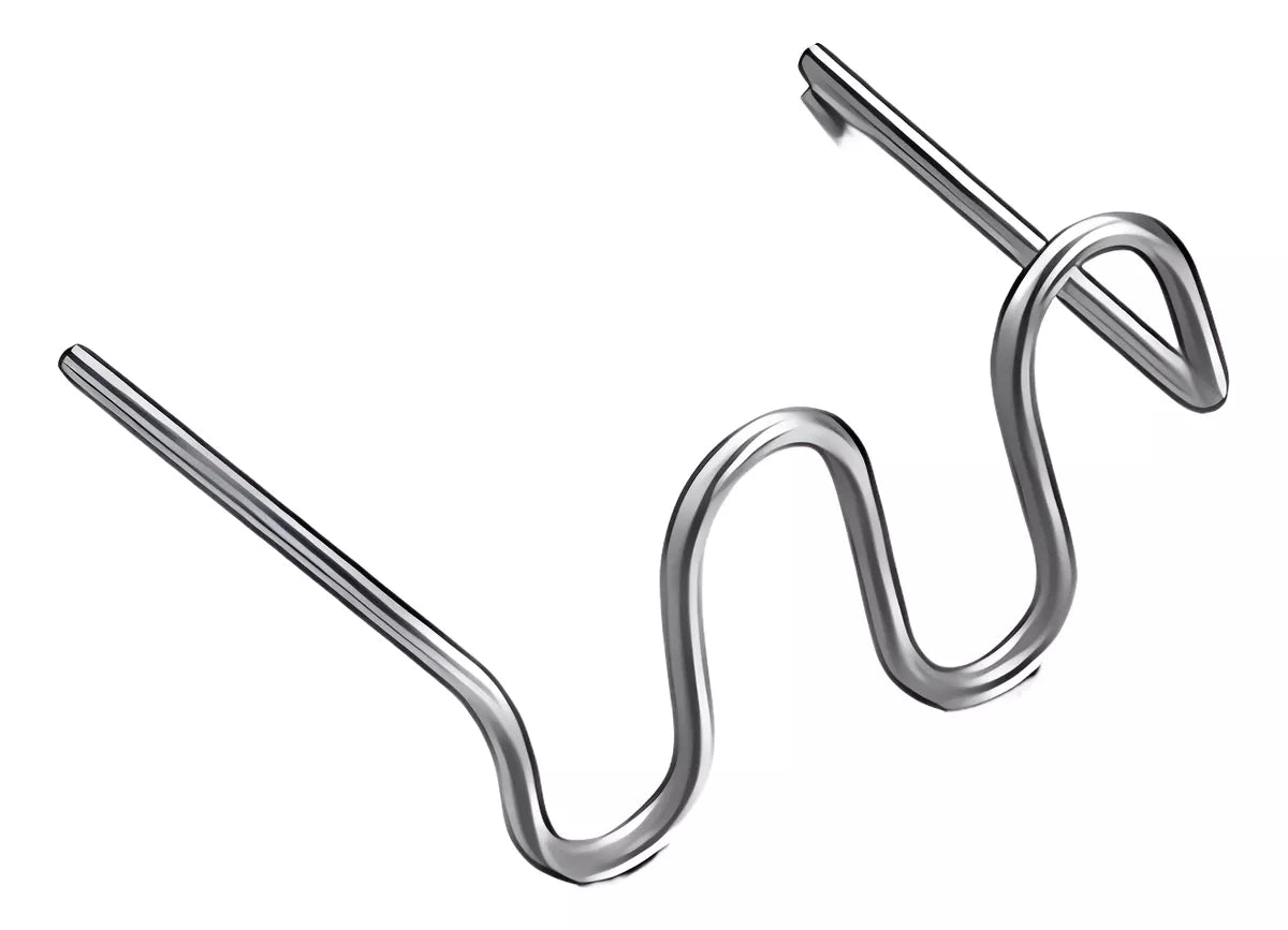 Grapas Para Reparación De Plástico 0.6 y 0.8 mm 100pzs Tipo "W"