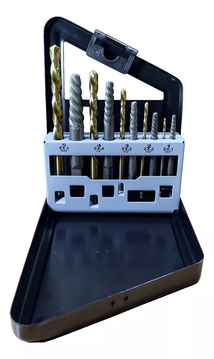 Juego De Extractores Para Tornillos Barridos O Rotos 10pz