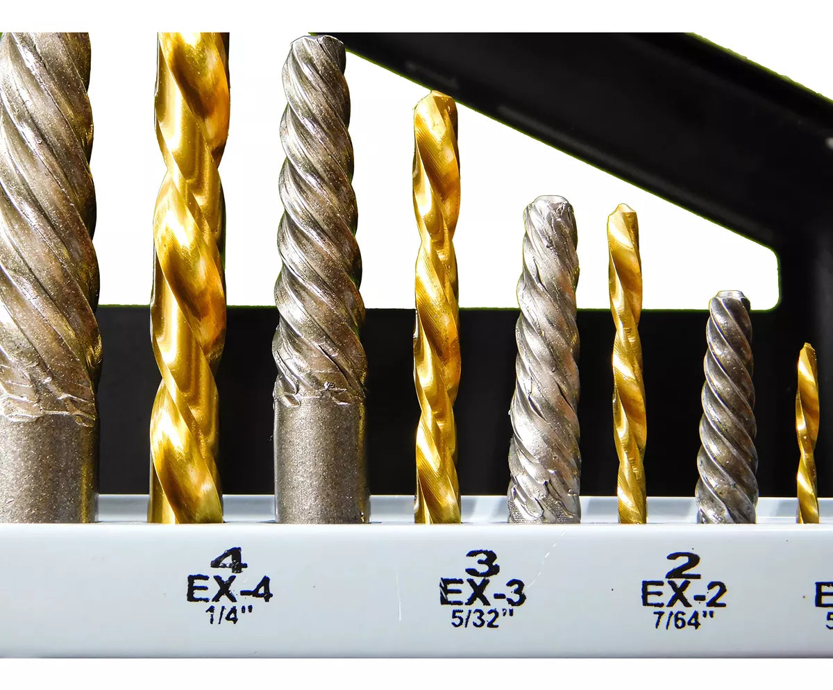 Juego De Extractores Para Tornillos Barridos O Rotos 10pz
