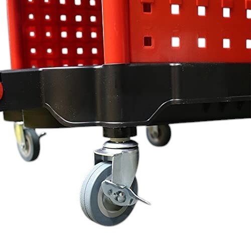 Carrito Servicio Plástico Charola Para Detallado Automotriz