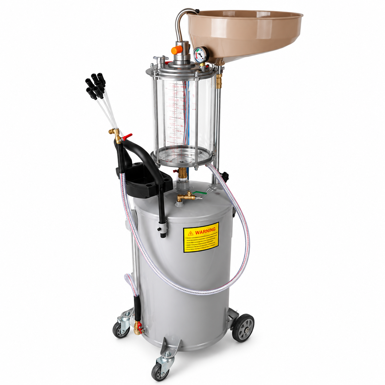 Receptor Extractor De Aceite Usado 80L Con Cámara 10L