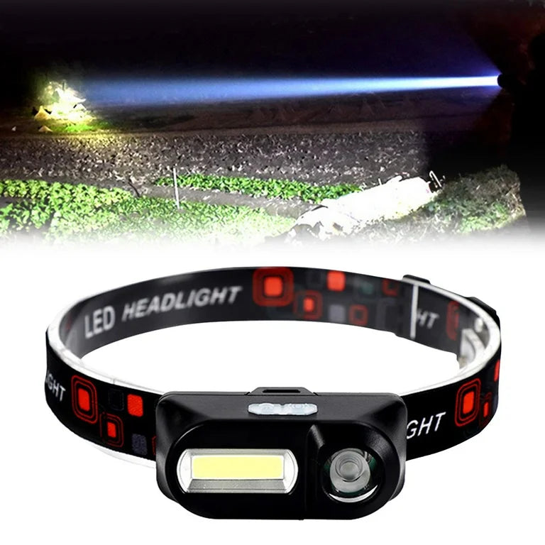 Lámpara Tipo Minero 2 LEDS Recargable Sensor De Movimiento