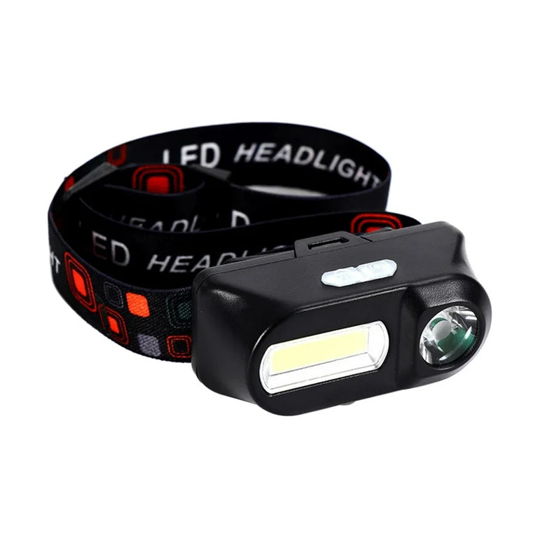 Lámpara Tipo Minero 2 LEDS Recargable Sensor De Movimiento