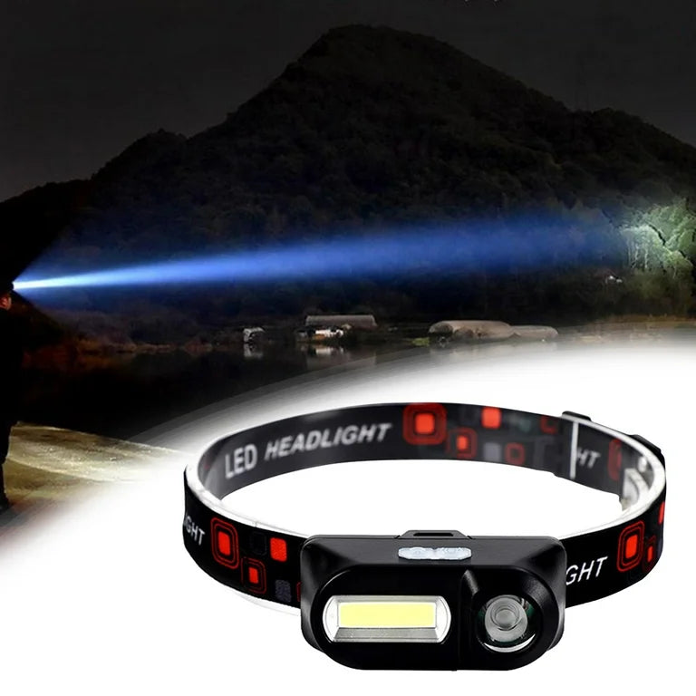 Lámpara Tipo Minero 2 LEDS Recargable Sensor De Movimiento