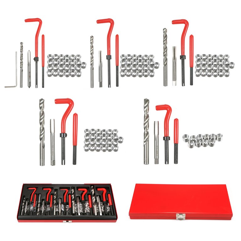 Kit De Reparacion De Roscas M5 M6 M8 M10 M12 Helicoil 131pzs