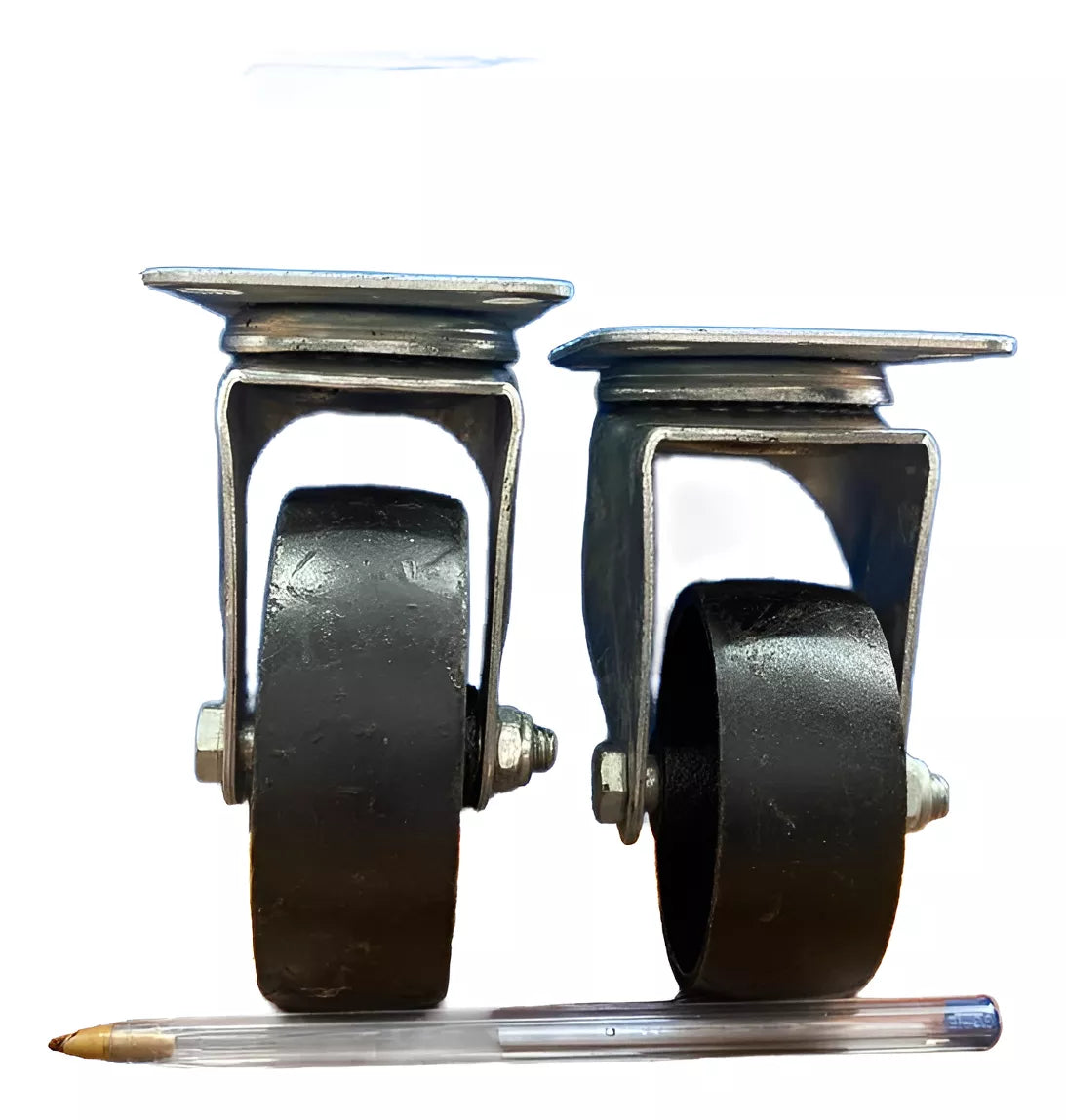 Rueda Metálica Giratoria Para Pluma Hidráulica GDE 4"