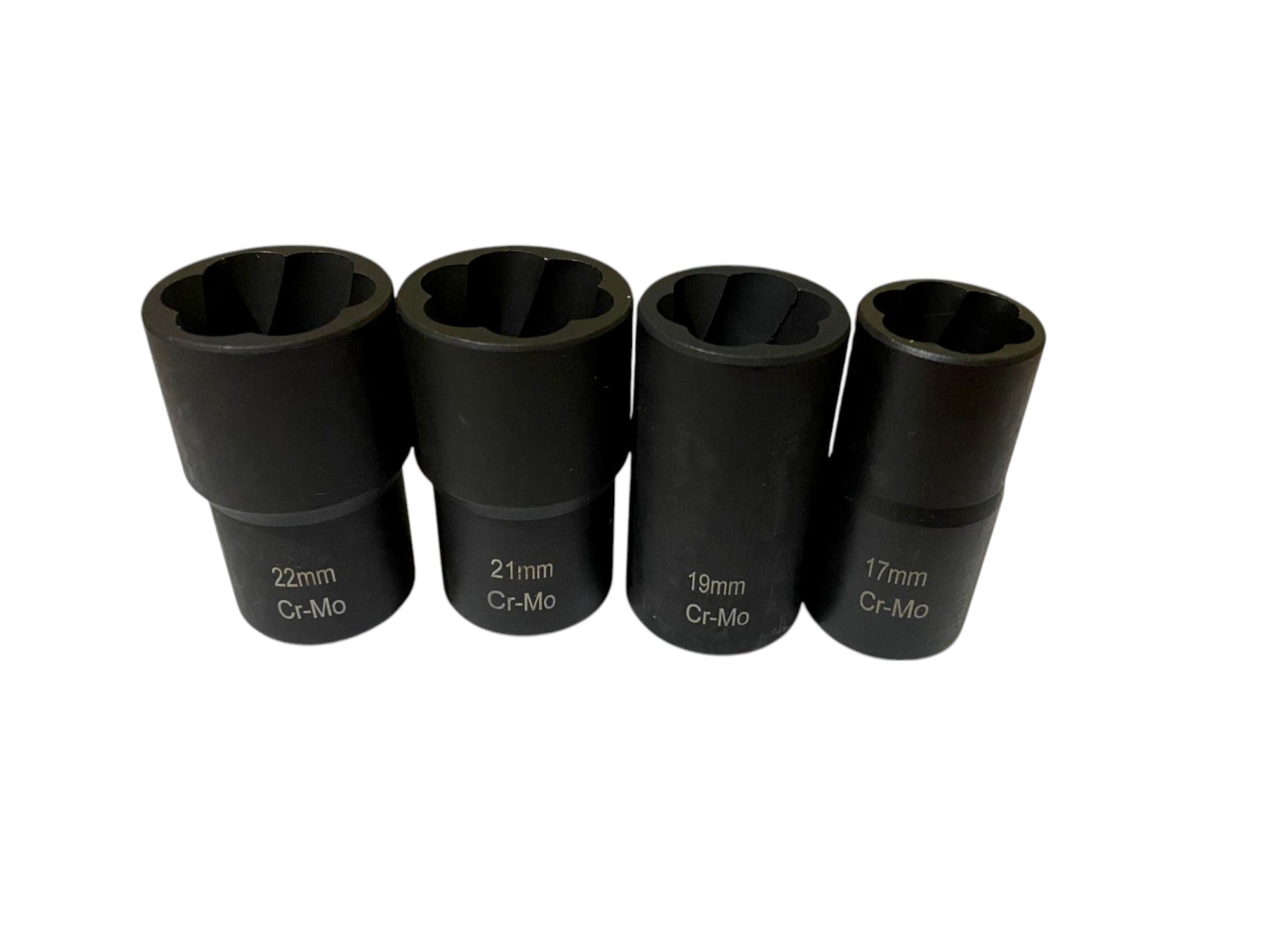 Kit Extractor Birlos Barridos 4 Piezas 17, 19, 21, y 22 MM