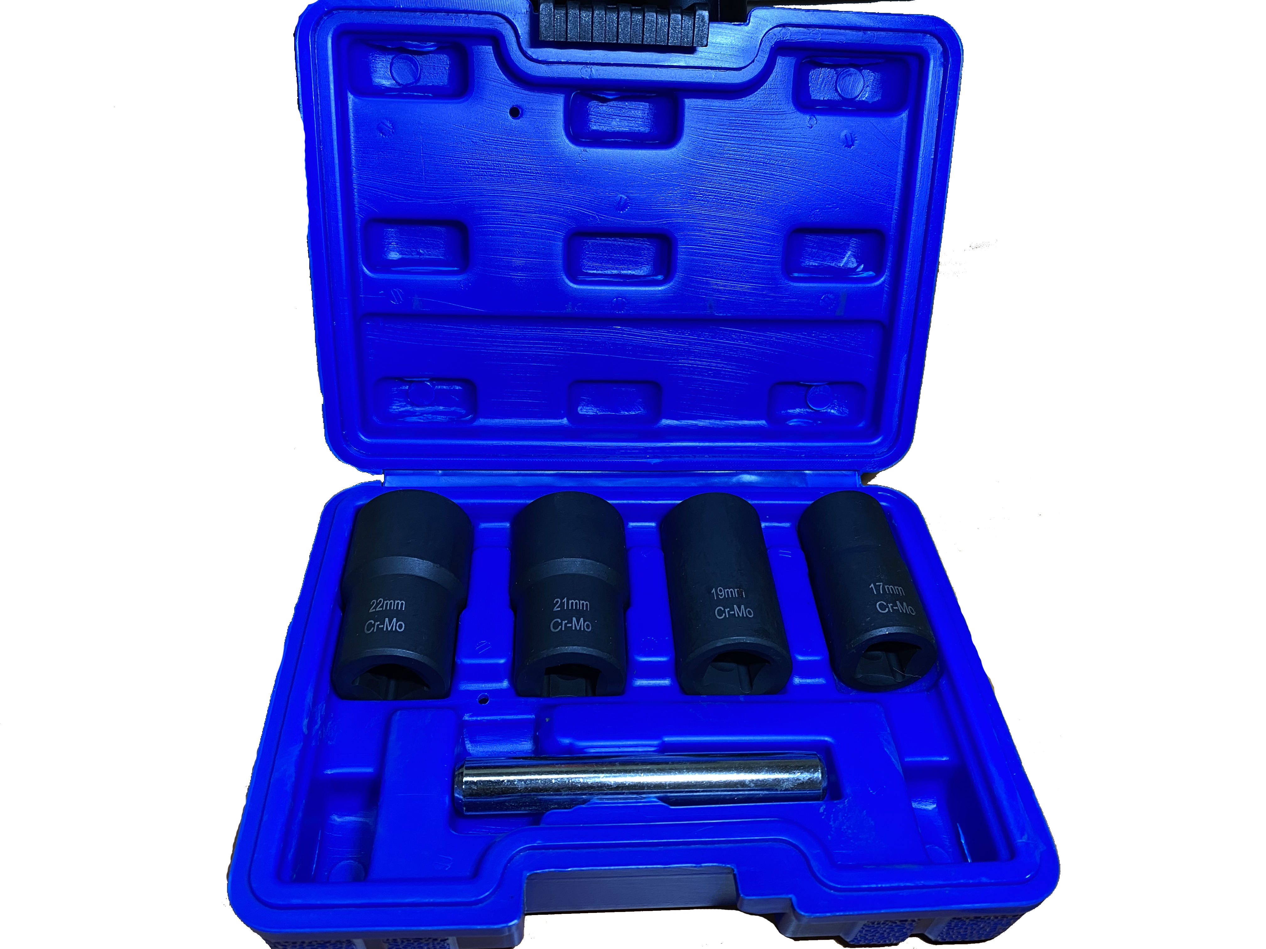Kit Extractor Birlos Barridos 4 Piezas 17, 19, 21, y 22 MM