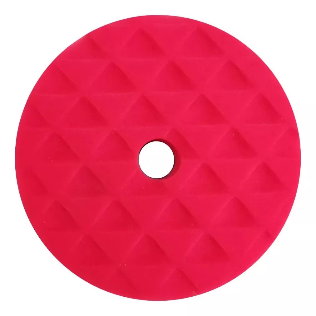 Almohadilla De Esponja Para Pulir Encerar Triángulo Corte Suave 6" Rojo