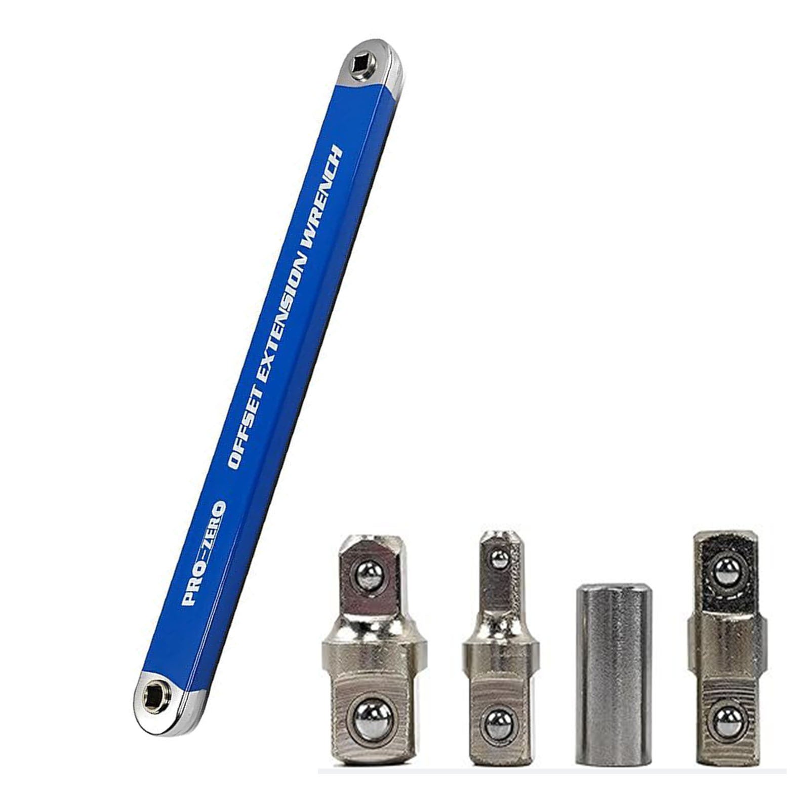 Llave De Extensión De Impacto Con Adaptadores 1/2" 1/4" y 3/8"
