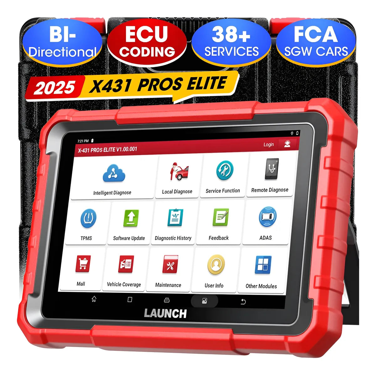 Combo Escáner De Diagnóstico Launch X431 Pro SE + Probador Válvulas Solenoides e Inyectores