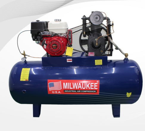 Compresor a Gasolina Milwaukee 13 HP – Tanque 500 Lts (130 gal) GAS13130HE
