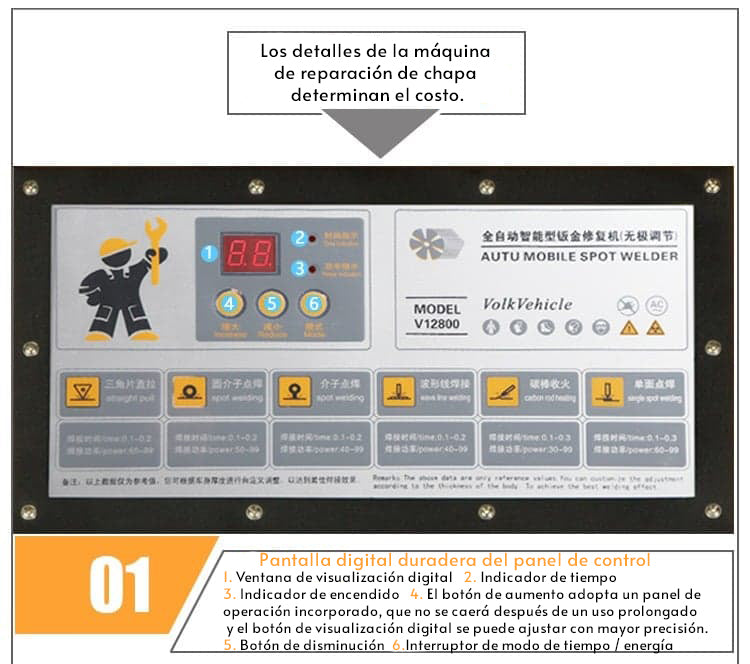 Spotter Digital + Pistola Reparación De Plástico 2en1