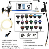 Probador De Fugas De Radiador Y Kit Para Rellenar Anticongelante 28pz