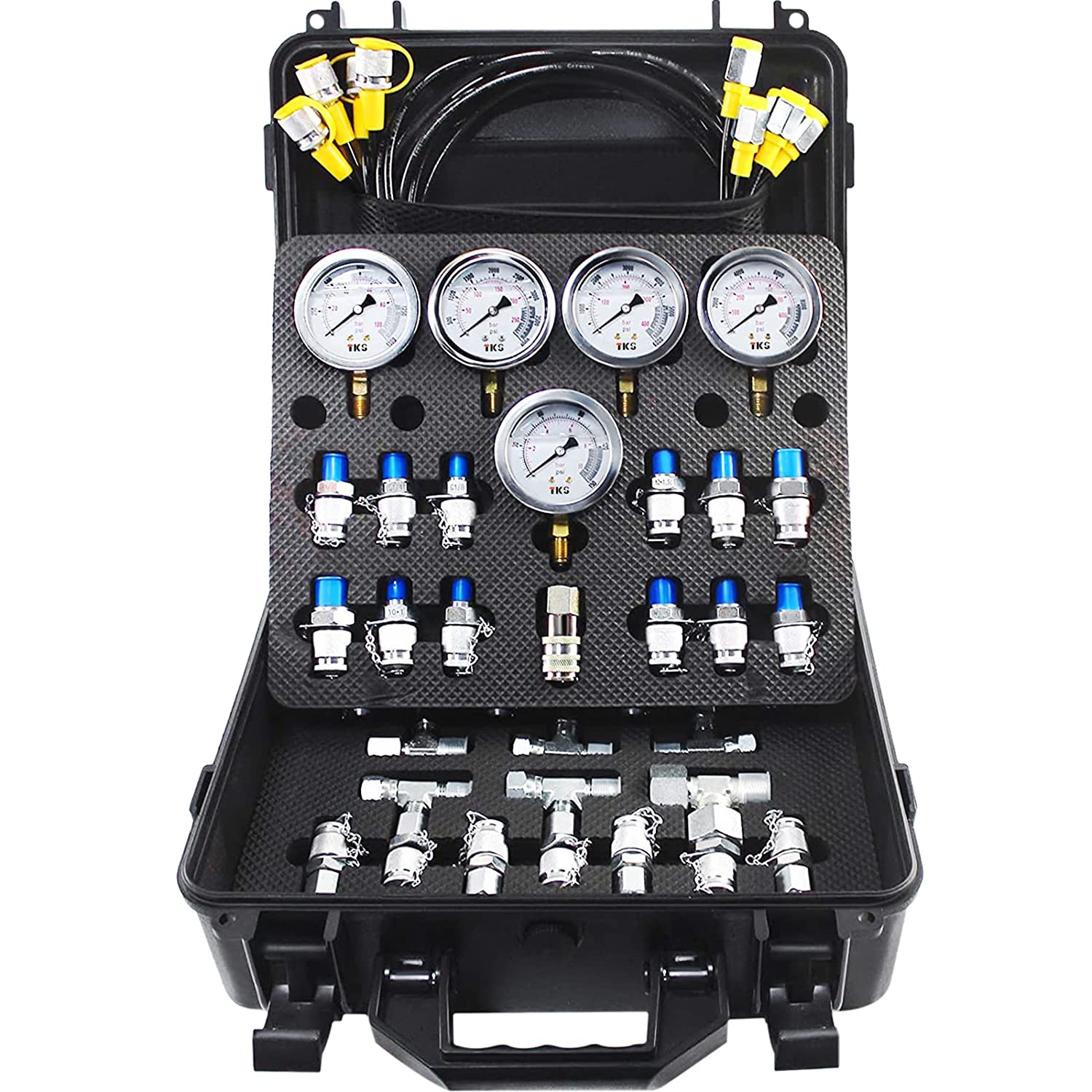 Kit De Prueba De Presión Hidráulica Para Maquinaria Pesada 10-600 Bar