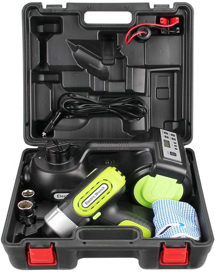 Kit Emergencia 5-1 Gato y Llave Eléctrico 12V