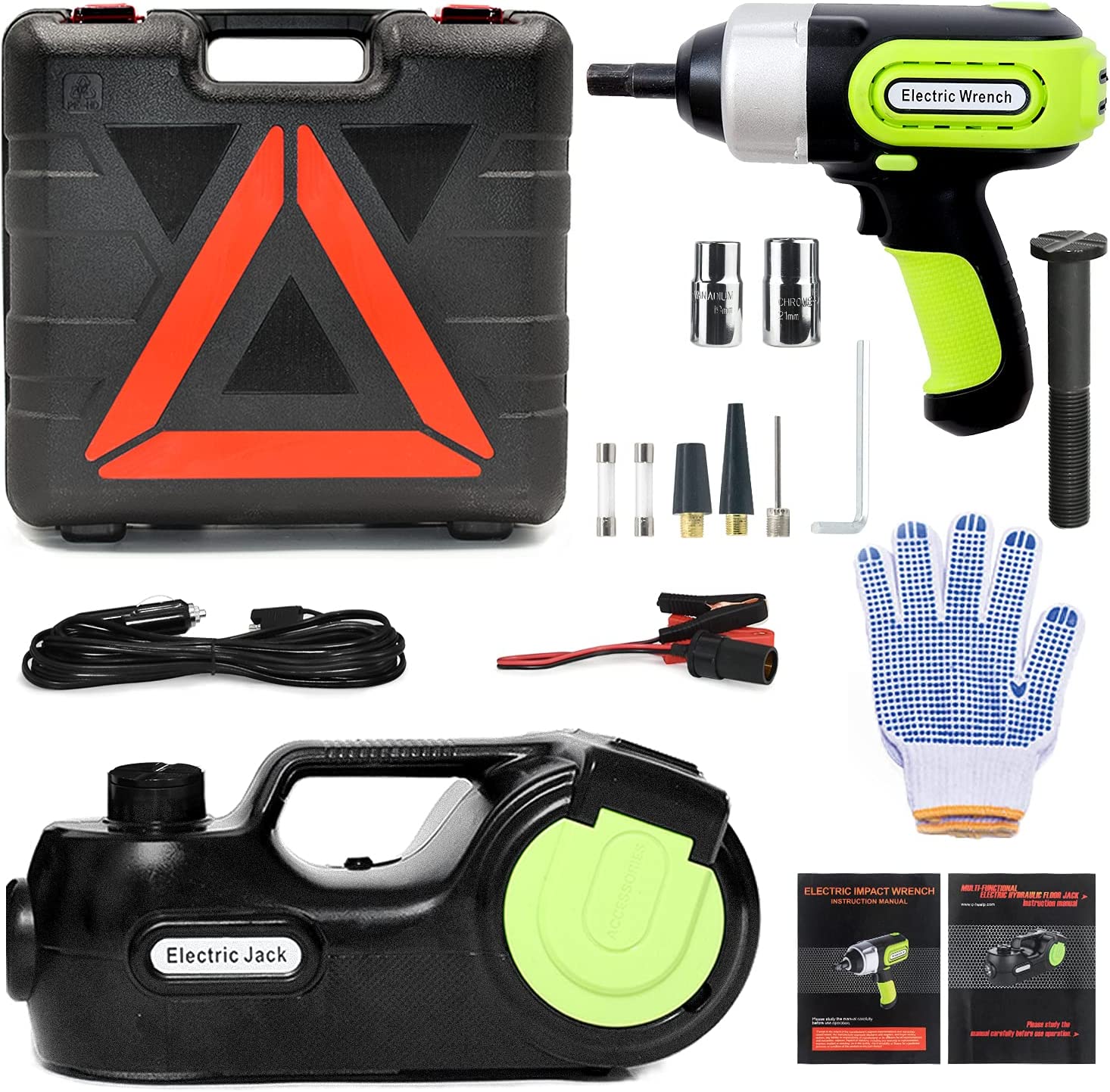 Kit Emergencia 5-1 Gato y Llave Eléctrico 12V