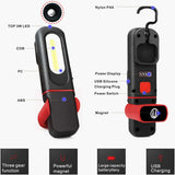 Lámpara Para Taller de Inspección Recargable 300 Lumen + 100 Lumen Led COB